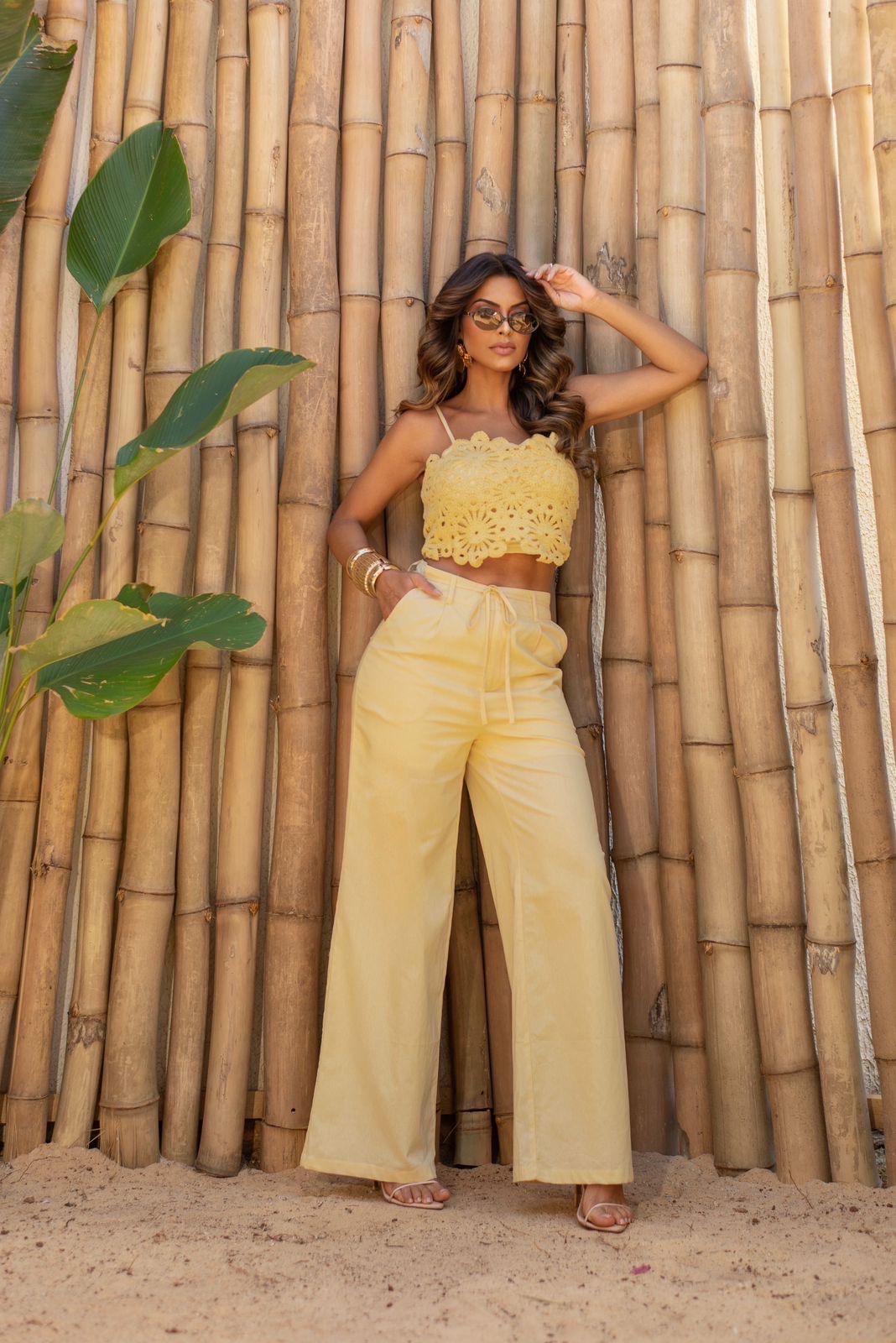 Tailored suit set with hand made details