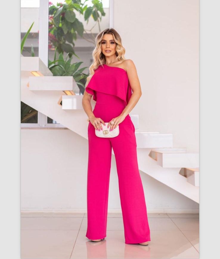 Jumpsuit with sleeveless and long pants