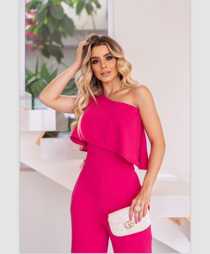 Jumpsuit with sleeveless and long pants